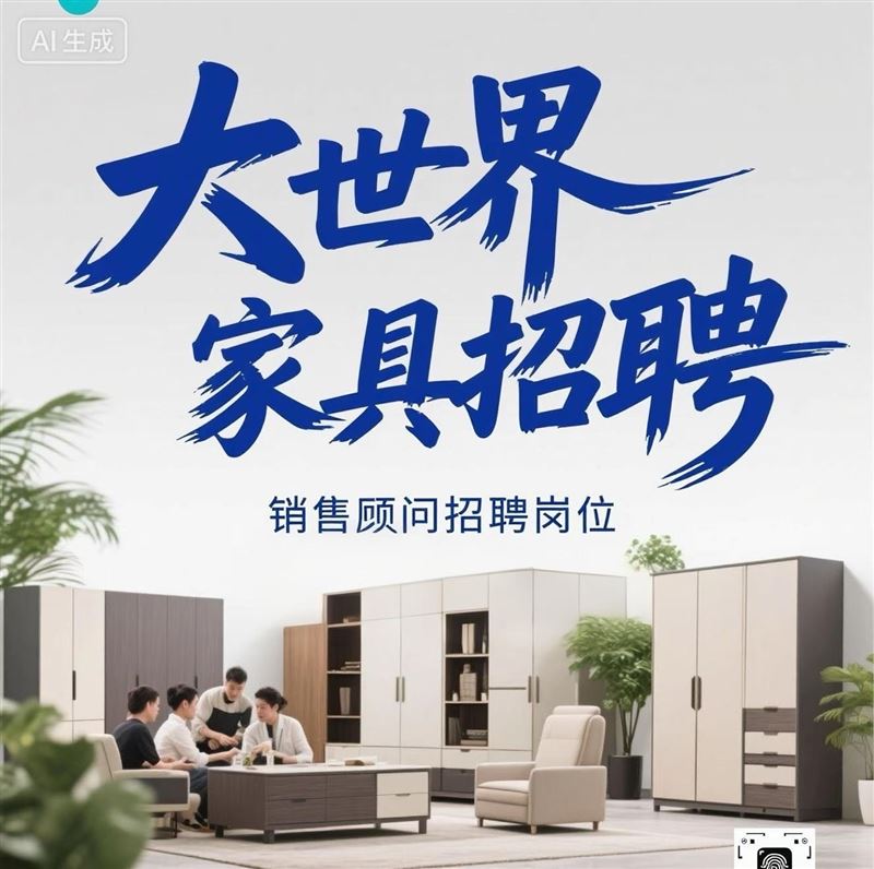 勃利大世界家具招聘