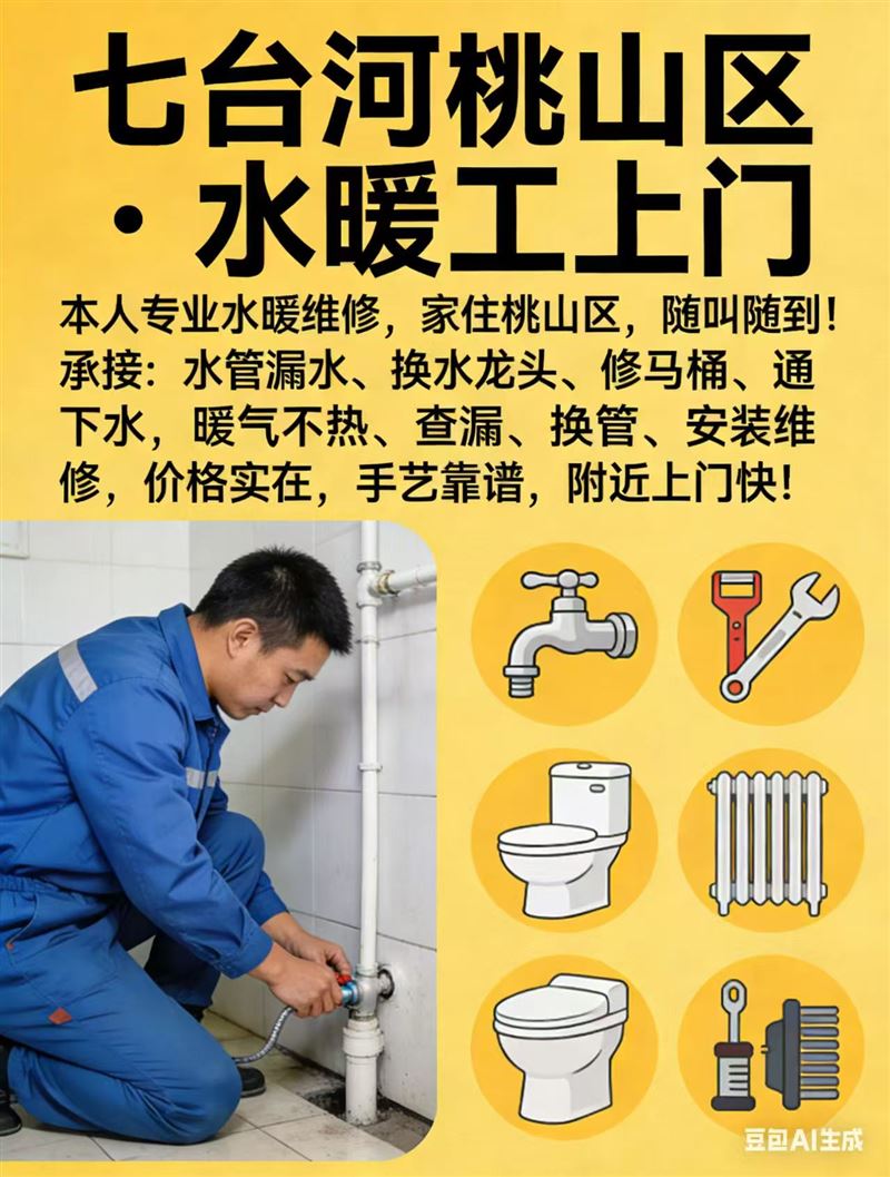 机器透地热水暖工，电工瓦工木工，砸墙透下水，刮大白钻眼